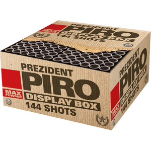 Prezident Piro 144 Schuss Batterie Feuerwerksbatterie Prezident Pyro Lesli Prezident pyro Piro